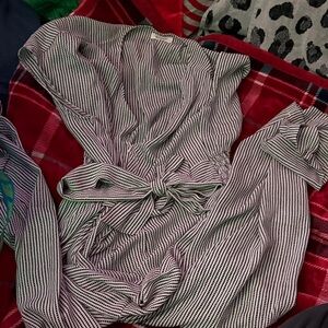 Max Studio Black and White Striped Dress